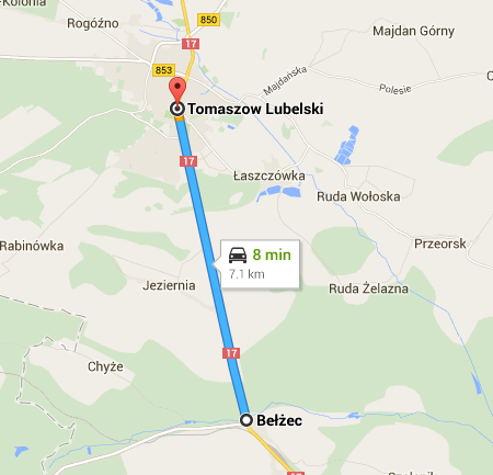 Belzec map